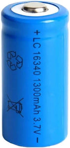 CR123A 1300mAh 3.7v Lithium Rechargeable Battery (Single)