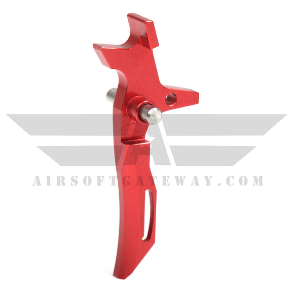 Airsoft M4 AEG CNC Type 2 Trigger - Red - airsoftgateway.com
