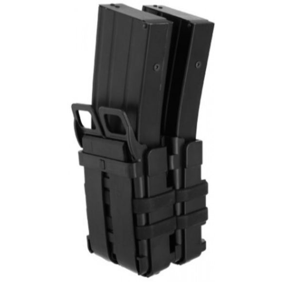 Lancer Tactical Airsoft FastMag High Speed M4 Dual Magazine Pouch - Black