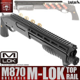 Laylax Nitro Tokyo Marui M870 Shotgun Breacher Top Rail (M-LOK) - Black