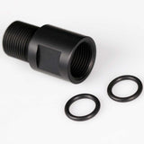 RPS AEG Airsoft Barrel Extension (Male -14mm CCW to Female -14mm CCW) - Black