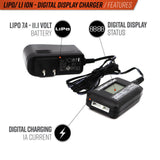 Valken Digital Display 2-3 Cell Li-Ion/LiPo Smart Charger