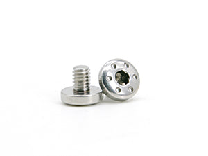 AIP CNC Stainless Steel Grip Screws For TM Hi-CAPA - Type 2 - Silver - airsoftgateway.com