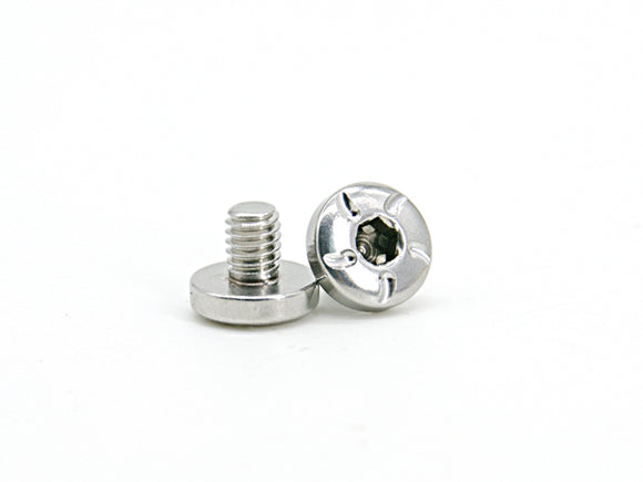 AIP CNC Stainless Steel Grip Screws For TM Hi-CAPA - Type 3 - Silver - airsoftgateway.com