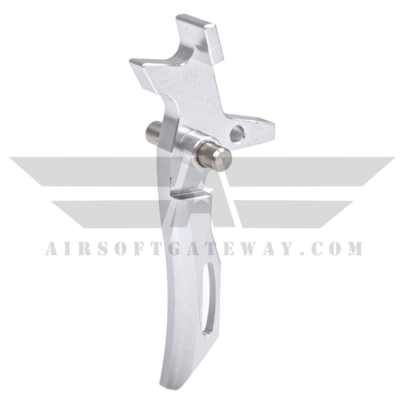 Airsoft M4 AEG CNC Type 2 Trigger - Silver - airsoftgateway.com