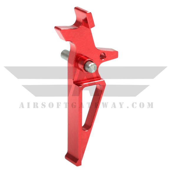 Airsoft M4 AEG CNC Type 3 Trigger - Red - airsoftgateway.com