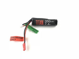 Titan Power 7.4v Lithium Ion Airsoft HPA Type - JST Connector - 350mah - airsoftgateway.com