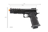 Lancer Tactical Stryk Hi-Capa 5.1 GBB Airsoft Pistol - Black