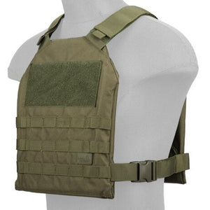 Lancer Tactical SI Minimalist Airsoft Plate Carrier Chest Rig - OD Green