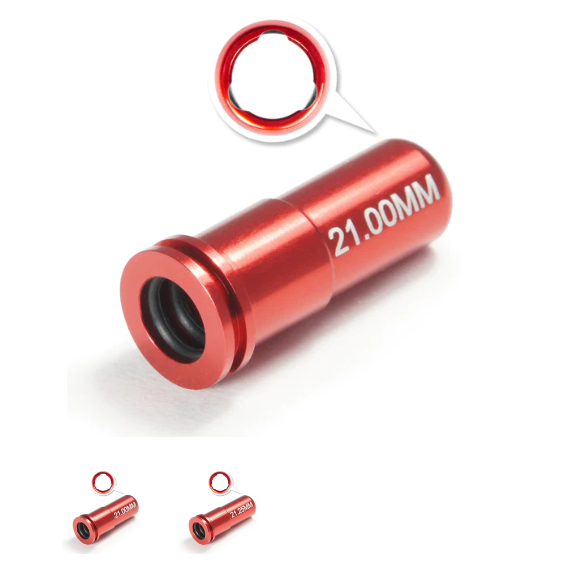Maxx AEG CNC Aluminum Double O-Ring Air Seal Nozzle - Red