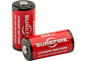 Surefire Lithium 3V CR123A Battery (2 Pack)