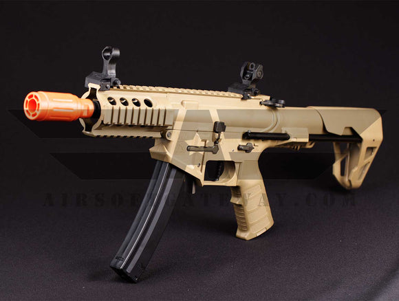 Tippmann - King Arms PDW 9mm SBR Shorty - Desert Earth - airsoftgateway.com
