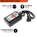 Valken 2-3 Cell LiPo/Life Compact Smart Charger (USA)