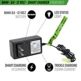 Valken Power Kit - NiMH 9.6V 1600mAh Split Battery & 1A Smart Charger